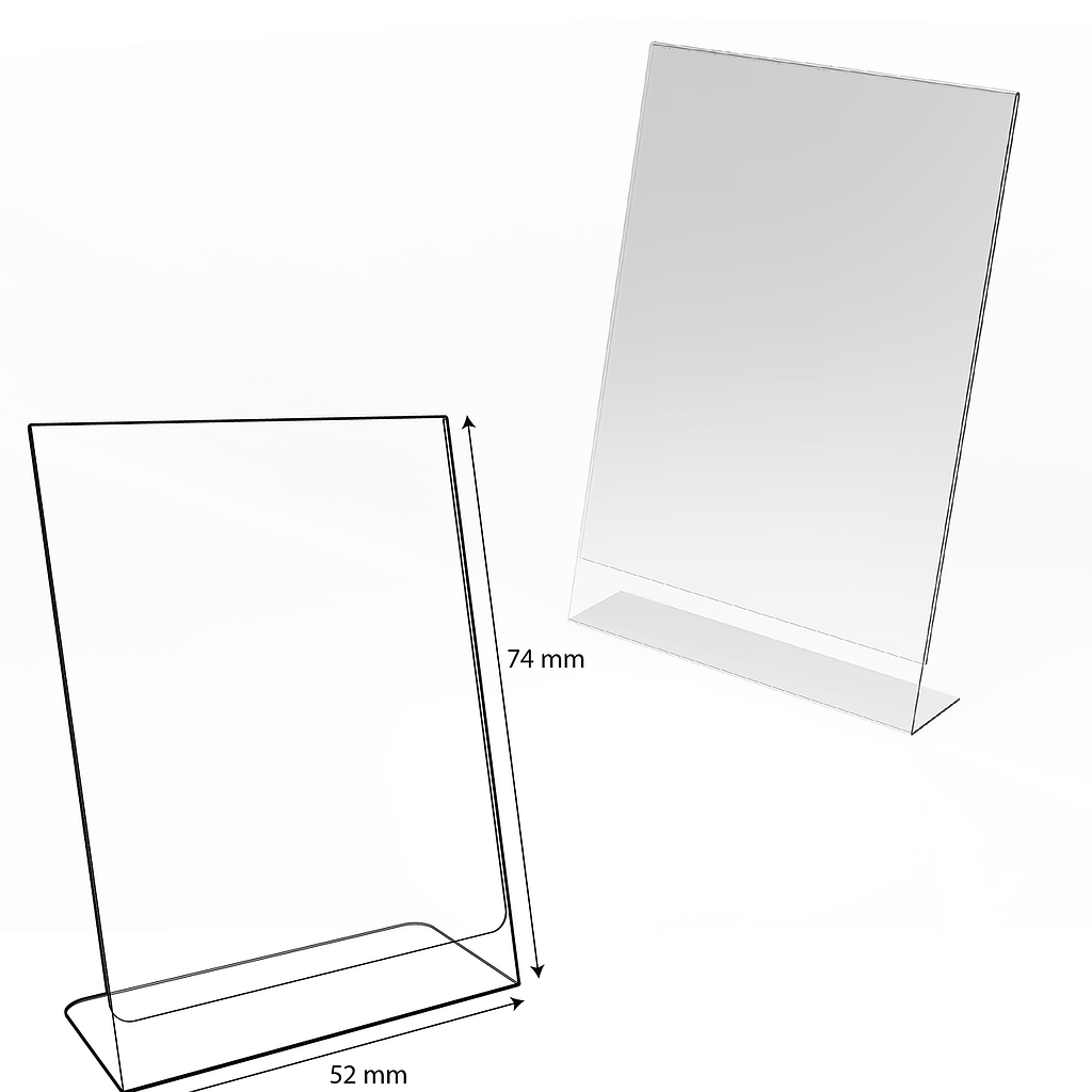 POSTER HOLDER L, A8P, 0,5 MM THICKNESS